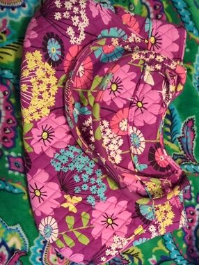 Vera Bradley Flutterby Butterfly Purple Shoulder Tote